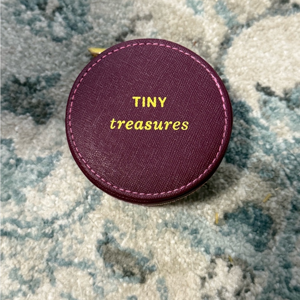 Anthropologie Ondine Catchall Pouch- Raspberry - Picture 4 of 6
